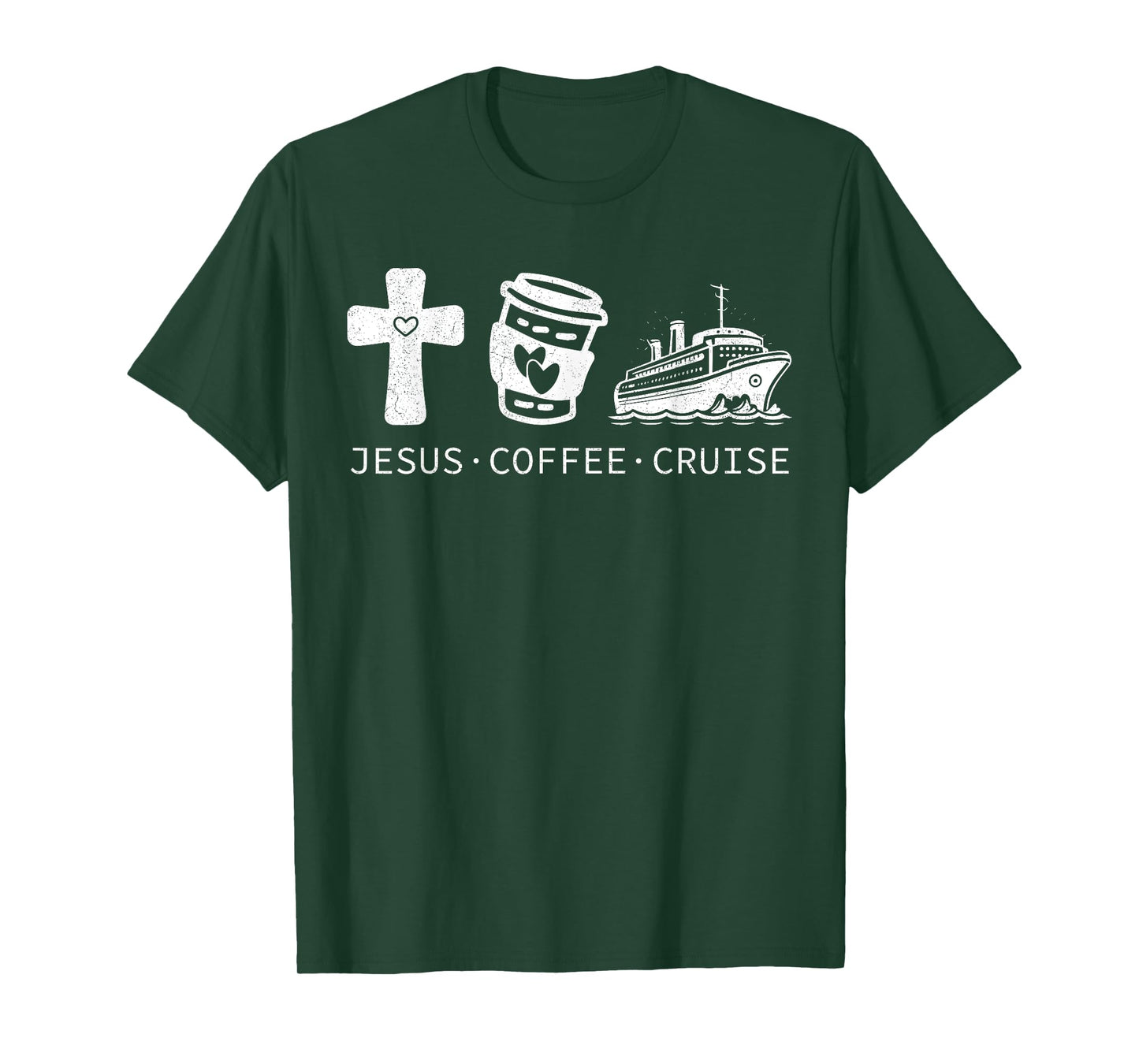 Jesus Coffee Cruise Funny Christian Vacation Cruising Lovers T-Shirt