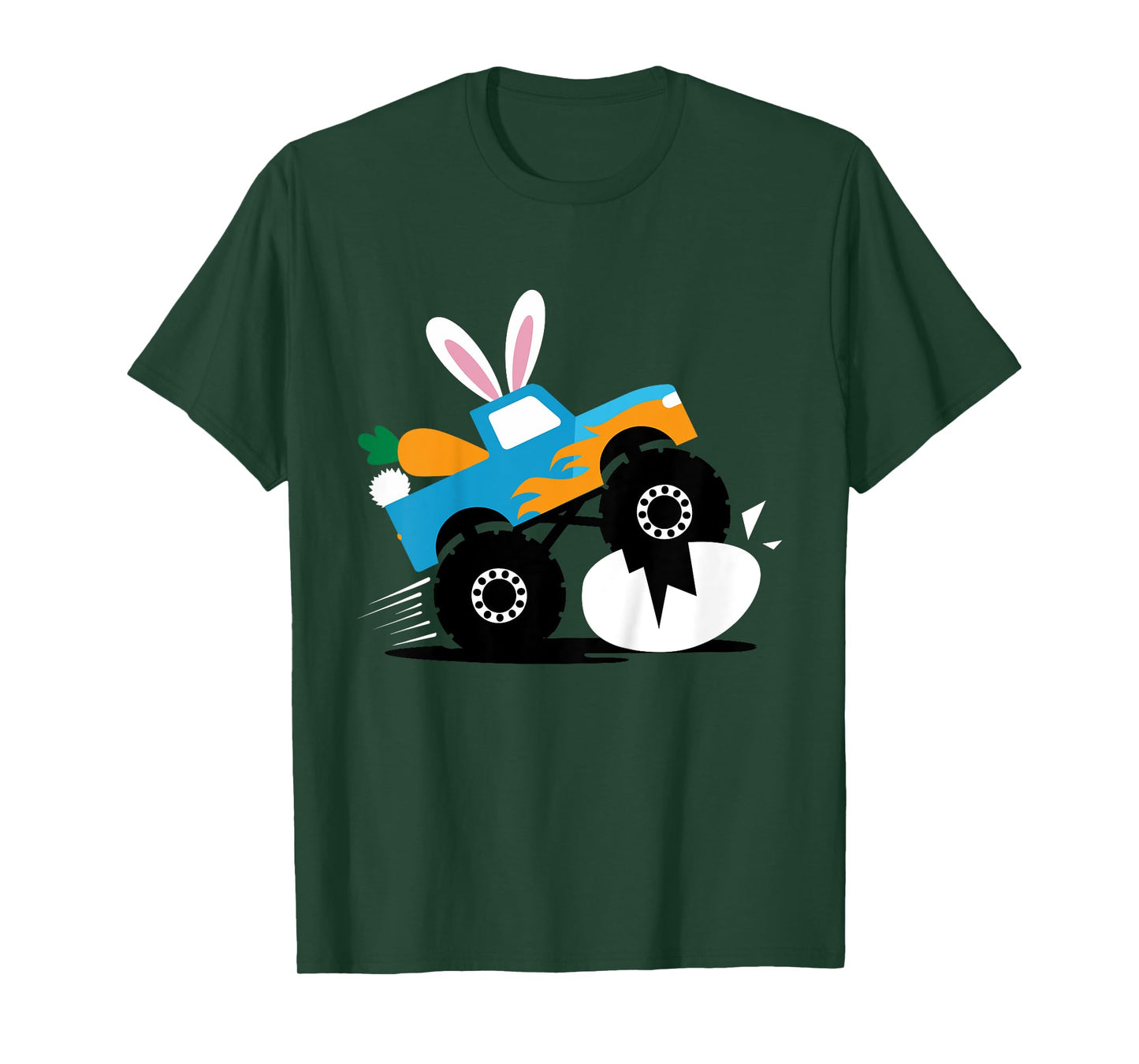 Kids Monster truck bunny for easter kids boys toddler T-Shirt