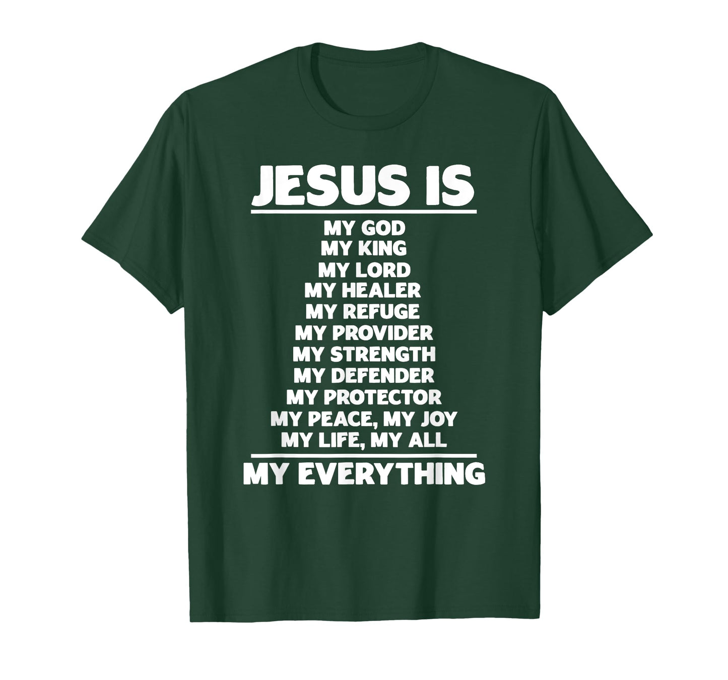 Jesus Is My God Christian Jesus Devotee Prayer Bible Jesus T-Shirt