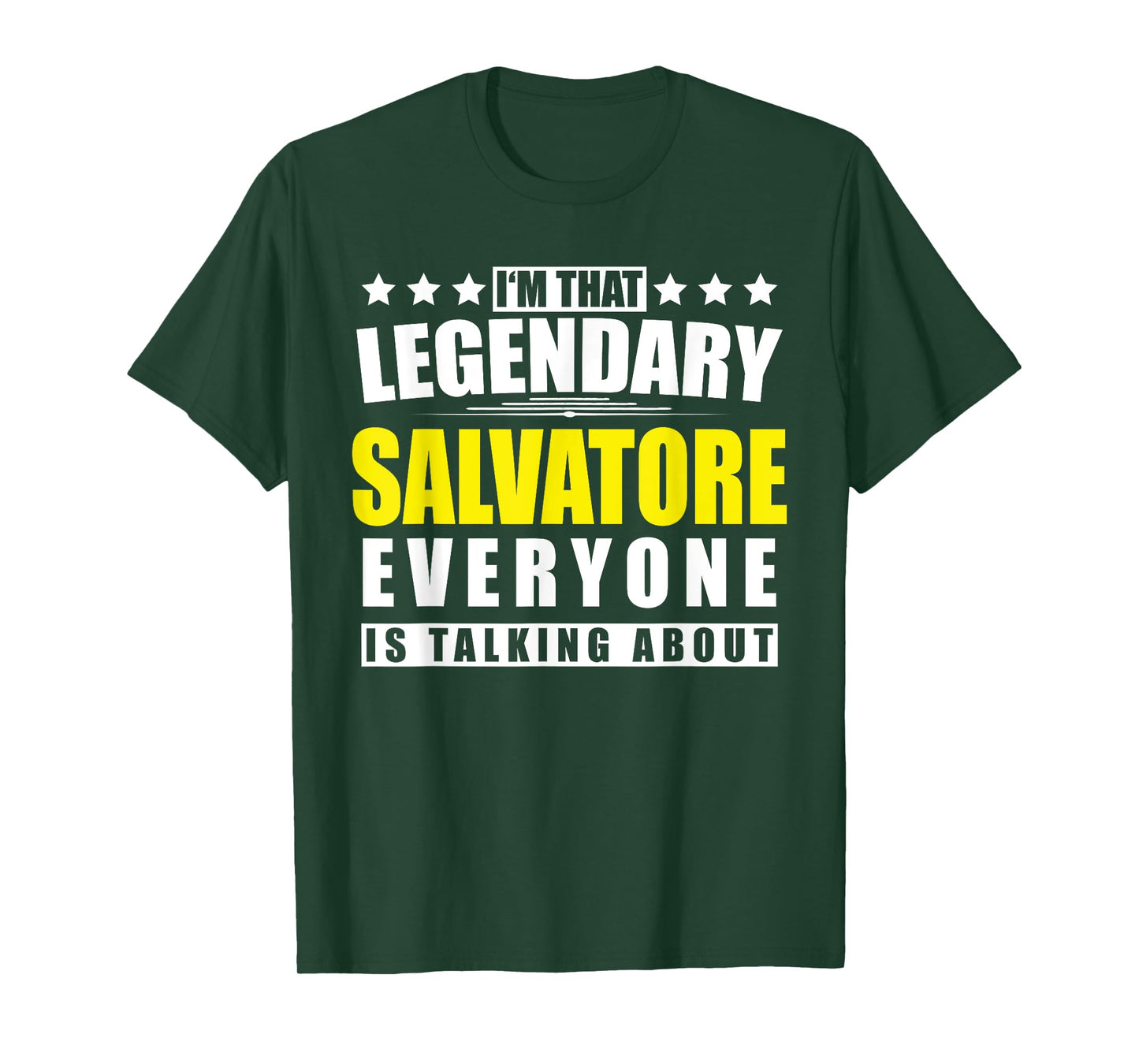 Name Salvatore First Name Gifts - Funny Personalized Gift T-Shirt