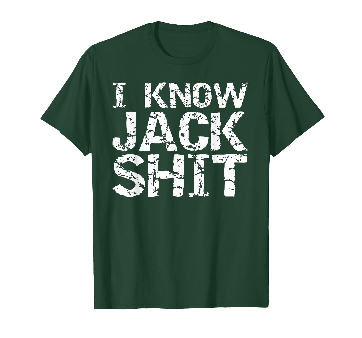 Funny Gag Gift for Men Dumb Joke Saying I Know Jack Shit T-Shirt