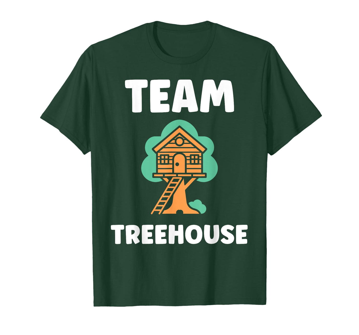 Nature tree house in minimalist trees simple team tree house T-Shirt