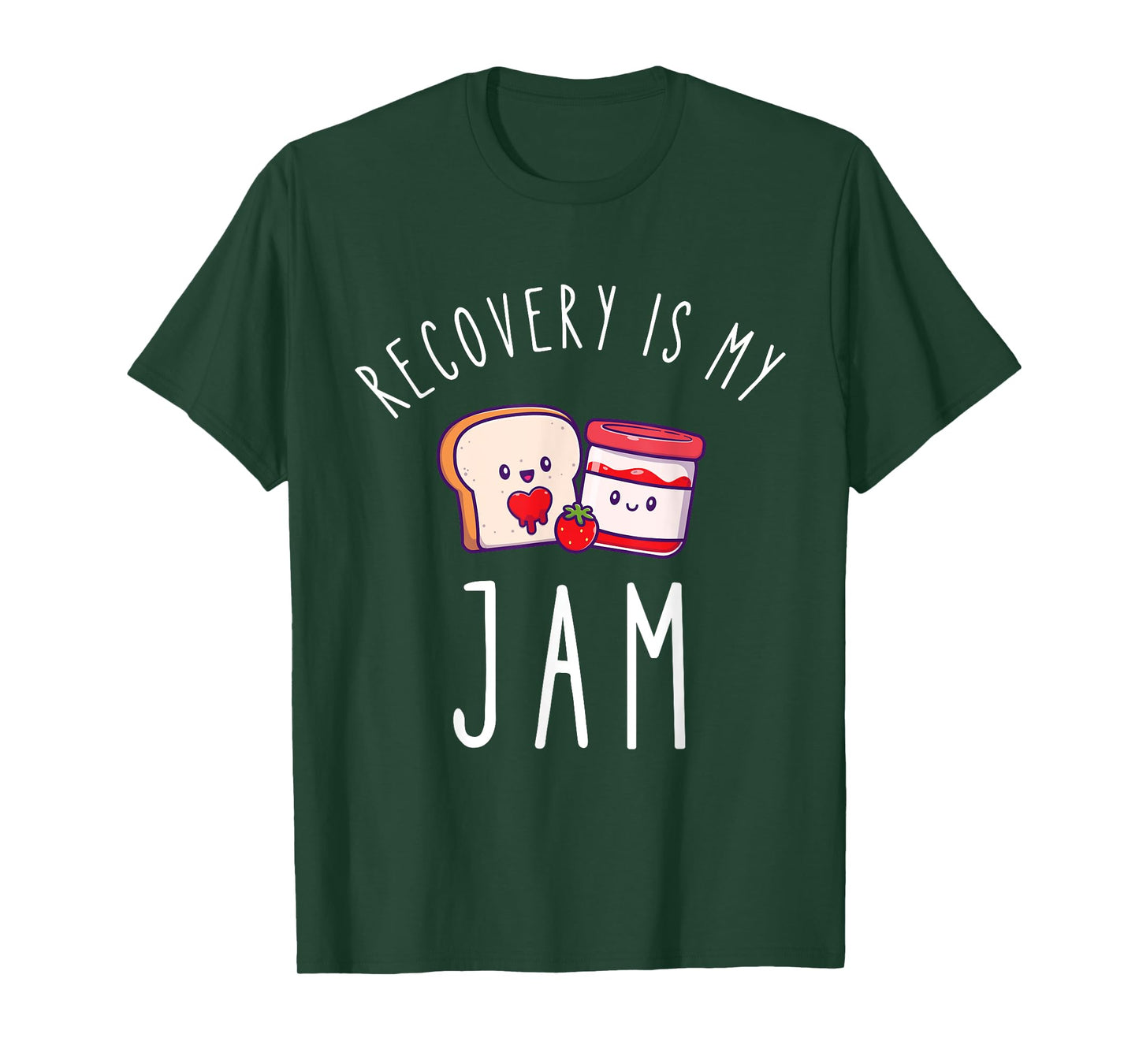 Recovery Is My Jam Funny Celebrate Clean And Sober T-Shirt