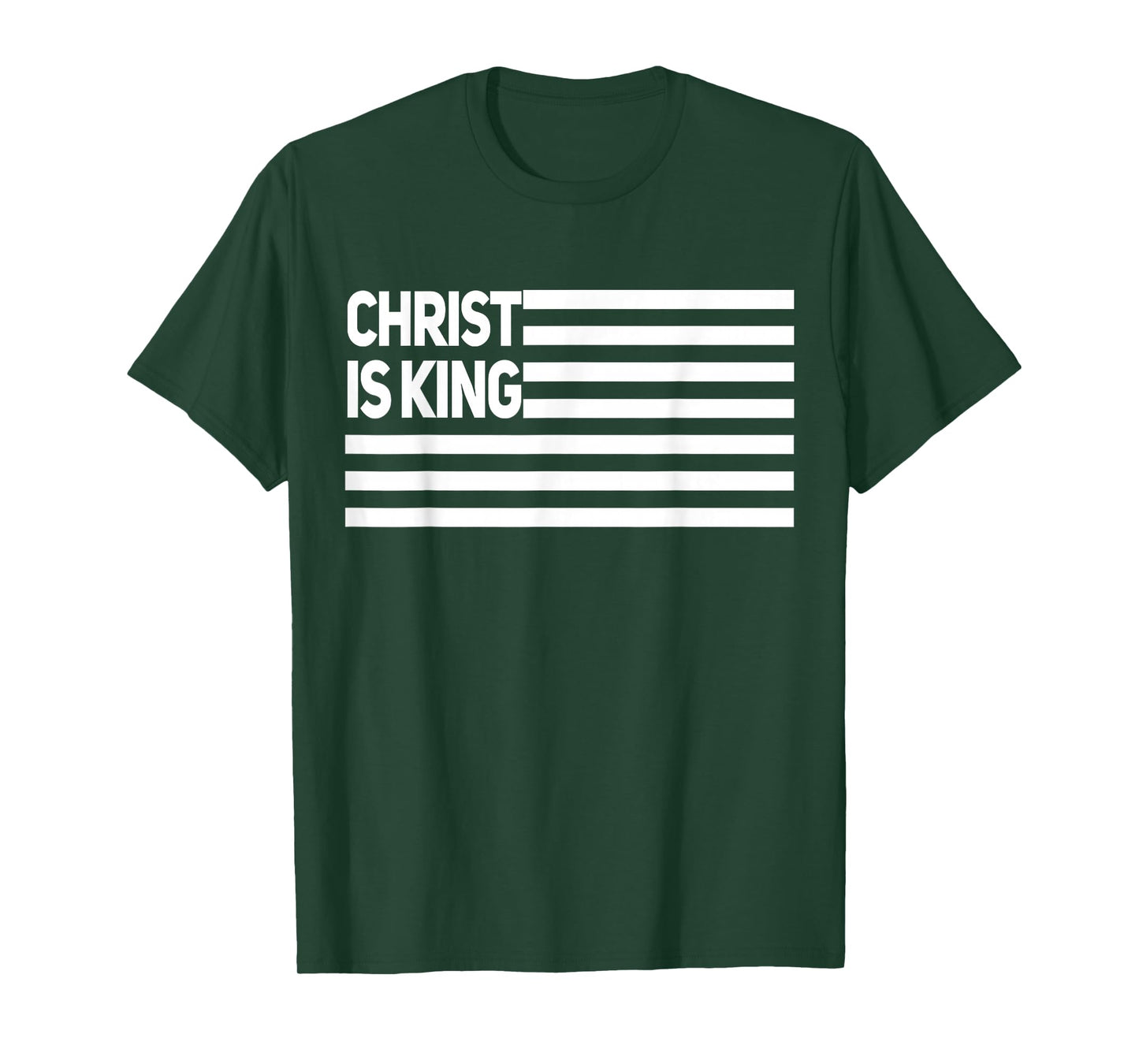 Christ is King American Flag Patriotic Pray Design T-Shirt