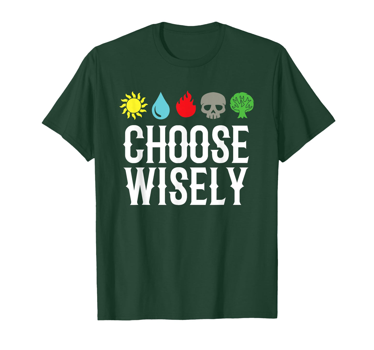 Choose Wisely Gamer Mana Symbols Gathering Magic Funny T-Shirt