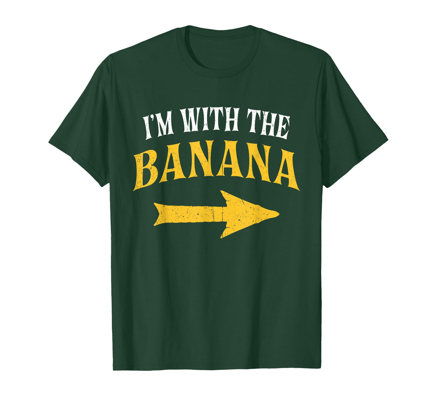 I'm With The Banana Costume Halloween Matching Couple T-Shirt