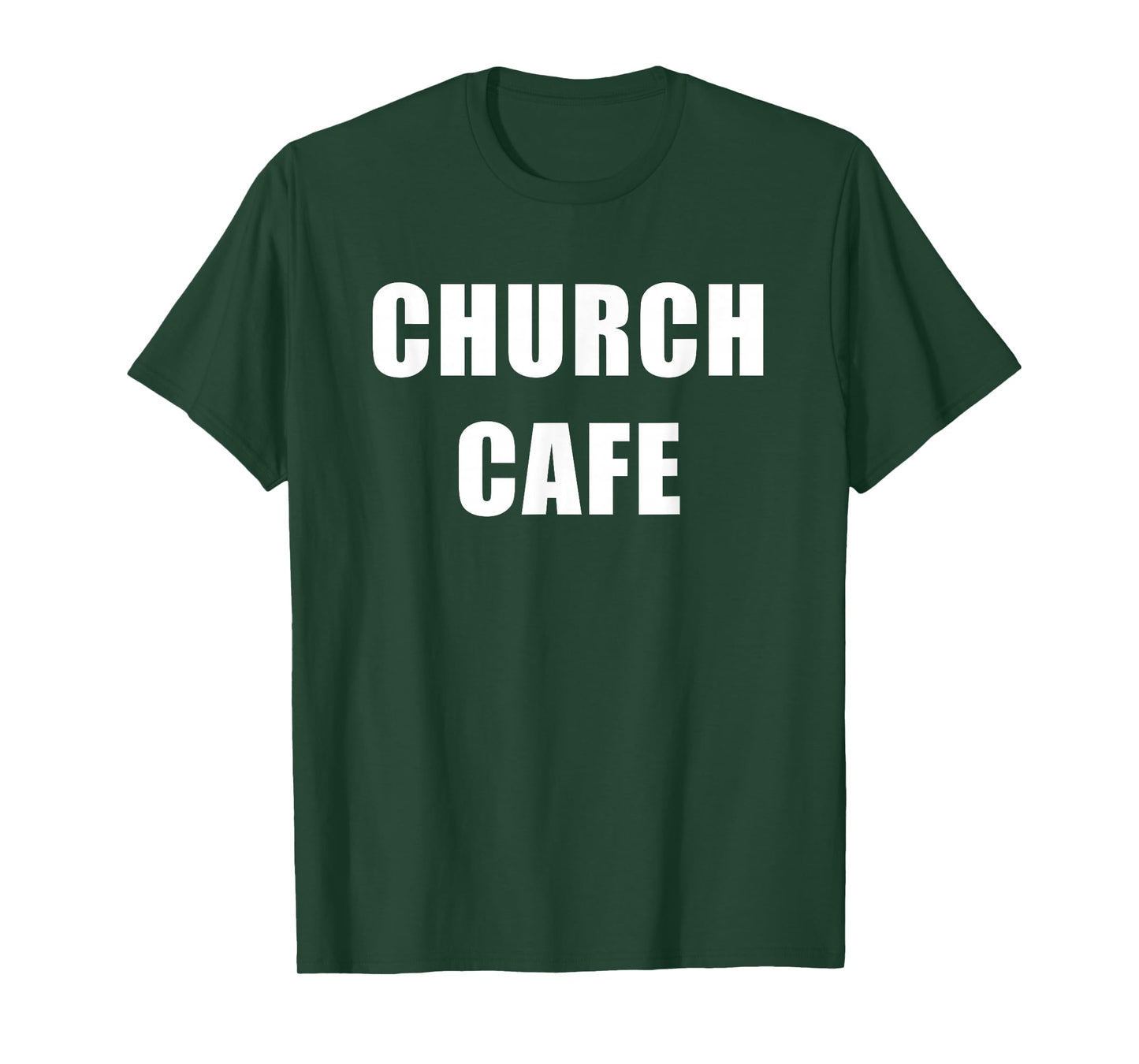 Church Cafe - Christian Faith Kitchen Server Staff Uniform T-Shirt
