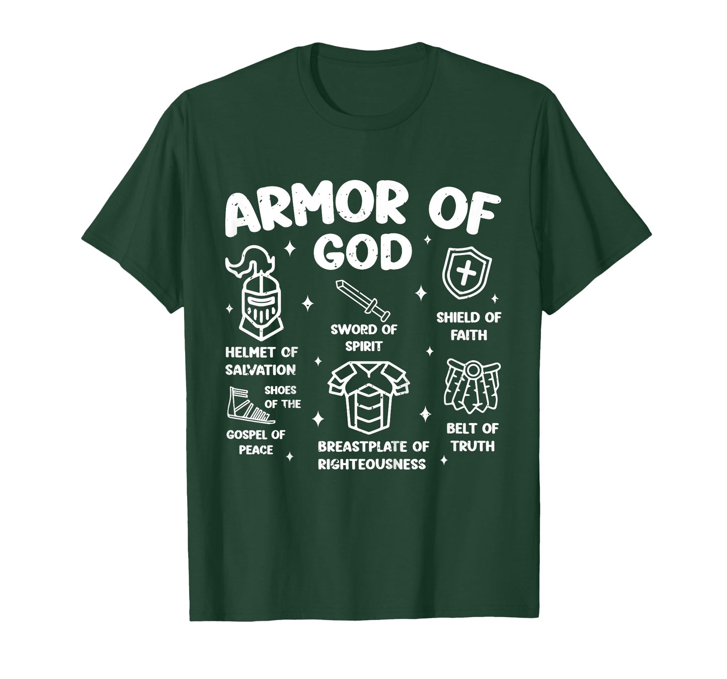 Kids Christian Lovers Armor of God Kids Jesus Faith Armor of God T-Shirt
