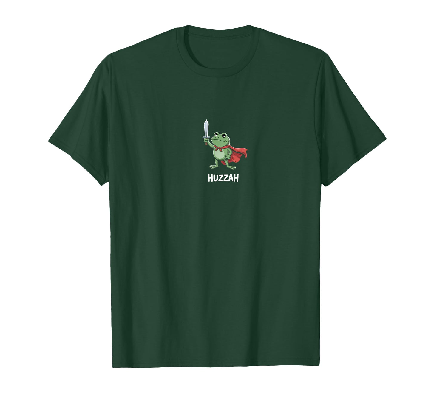 Funny Sword Meme Quote Huzzah Frog Knight T-Shirt