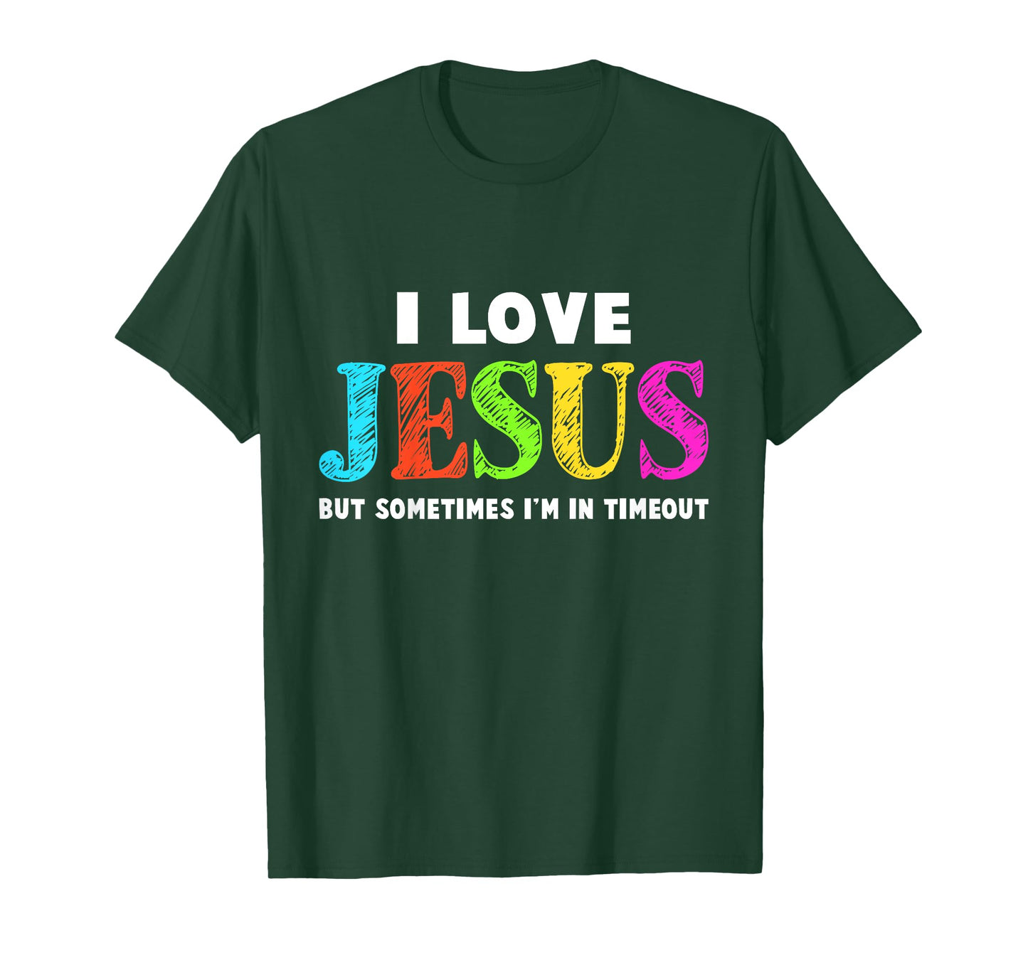 Cute I Love Jesus Christian Faith Gifts Toddler Boys Girls T-Shirt