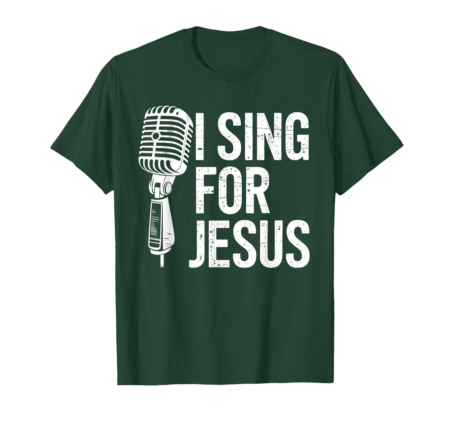 I Sing For Jesus Christian Church Singer Singing T-Shirt