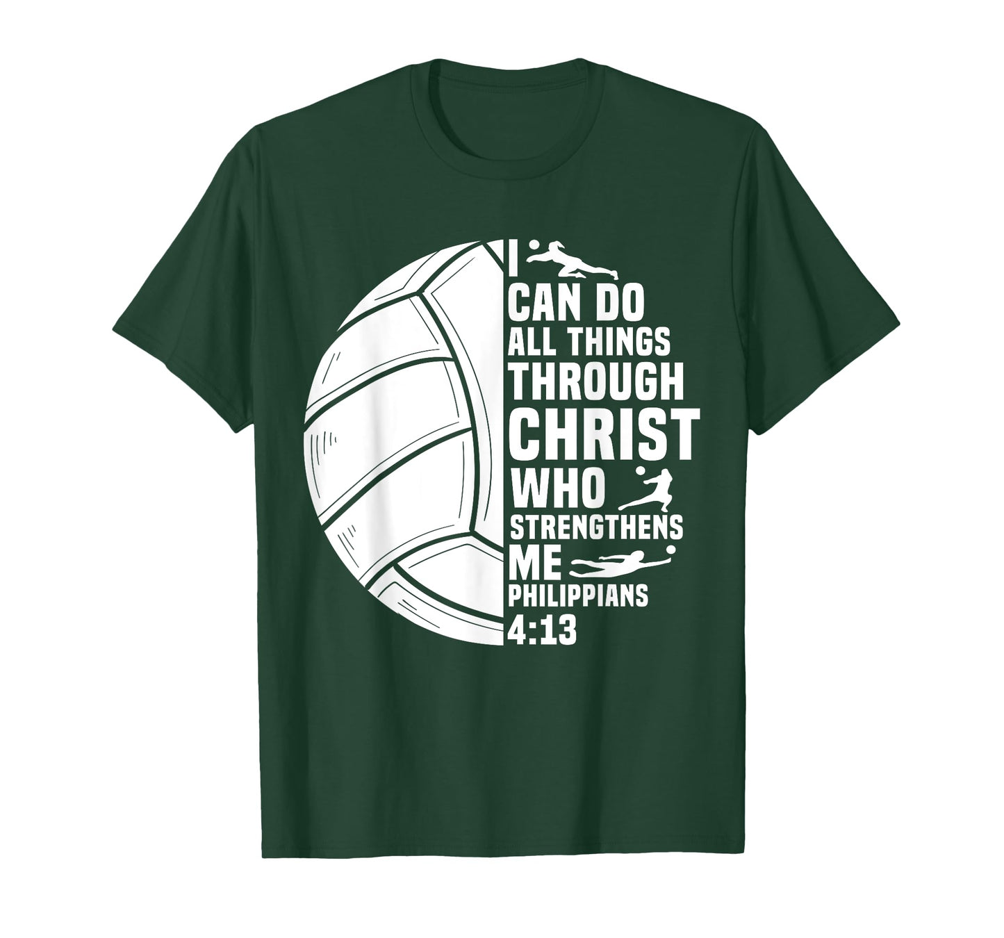 Funny Volleyball Christian Design For Men Women Boys Girls T-Shirt
