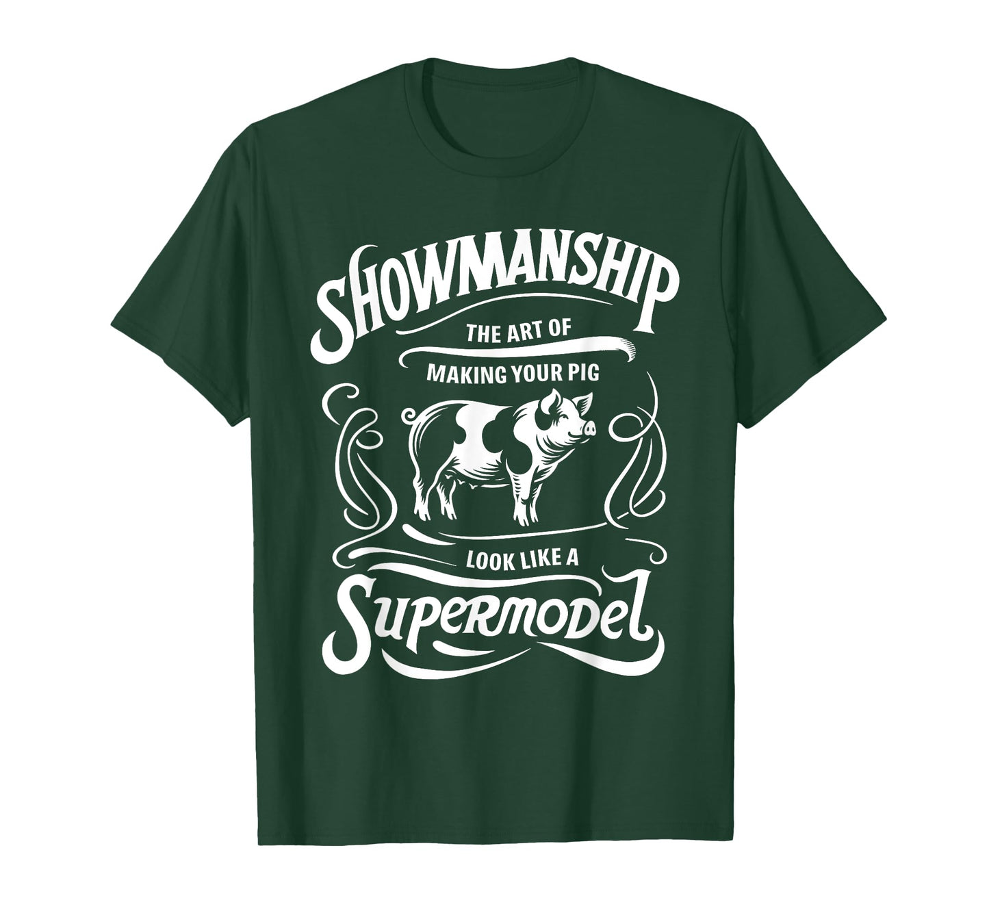 Showmanship Definition Fair Animal Show Pig Livestock Show T-Shirt
