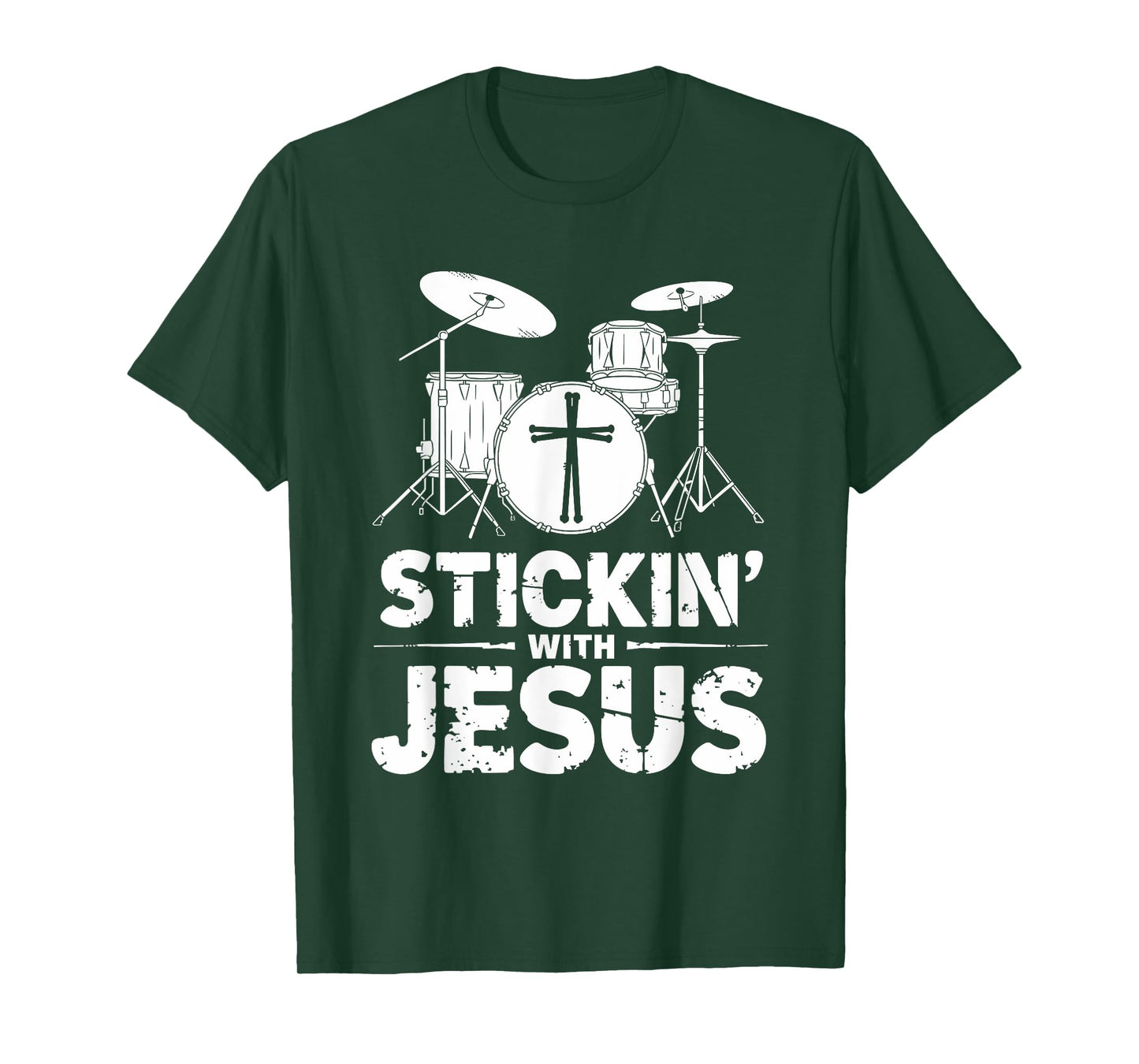 Christian Drummer For Drumming Drum Player Drumset T-Shirt