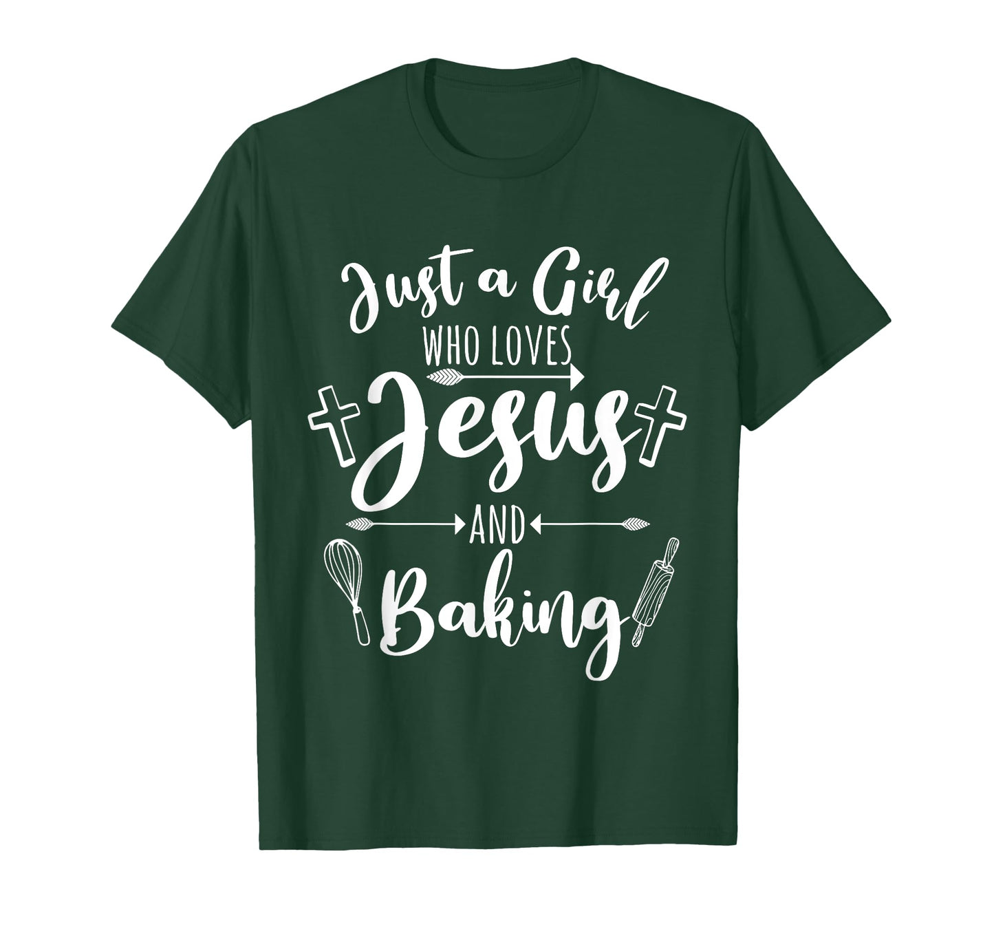 Funny Baking Baker Gift For Women Cool Jesus Christian Bake T-Shirt