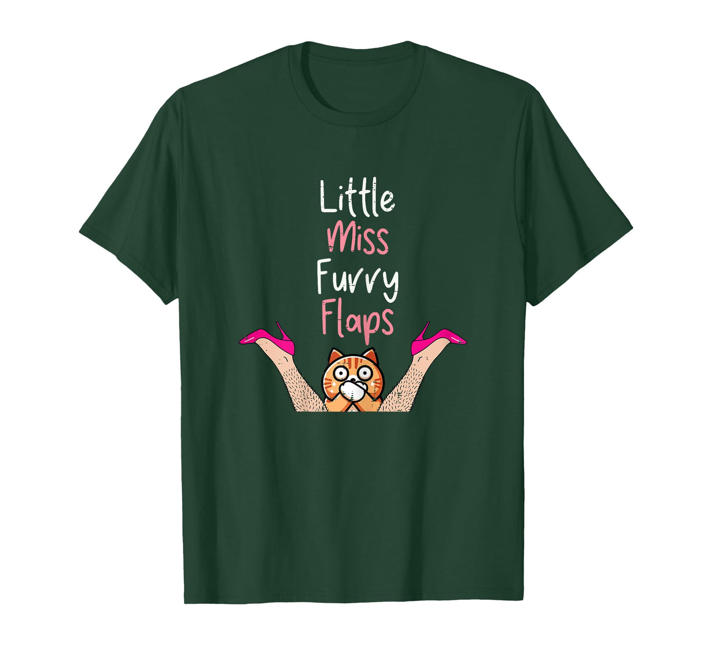 Inappropriate Little Ms Furry Cat Adult Humor Meme Women T-Shirt