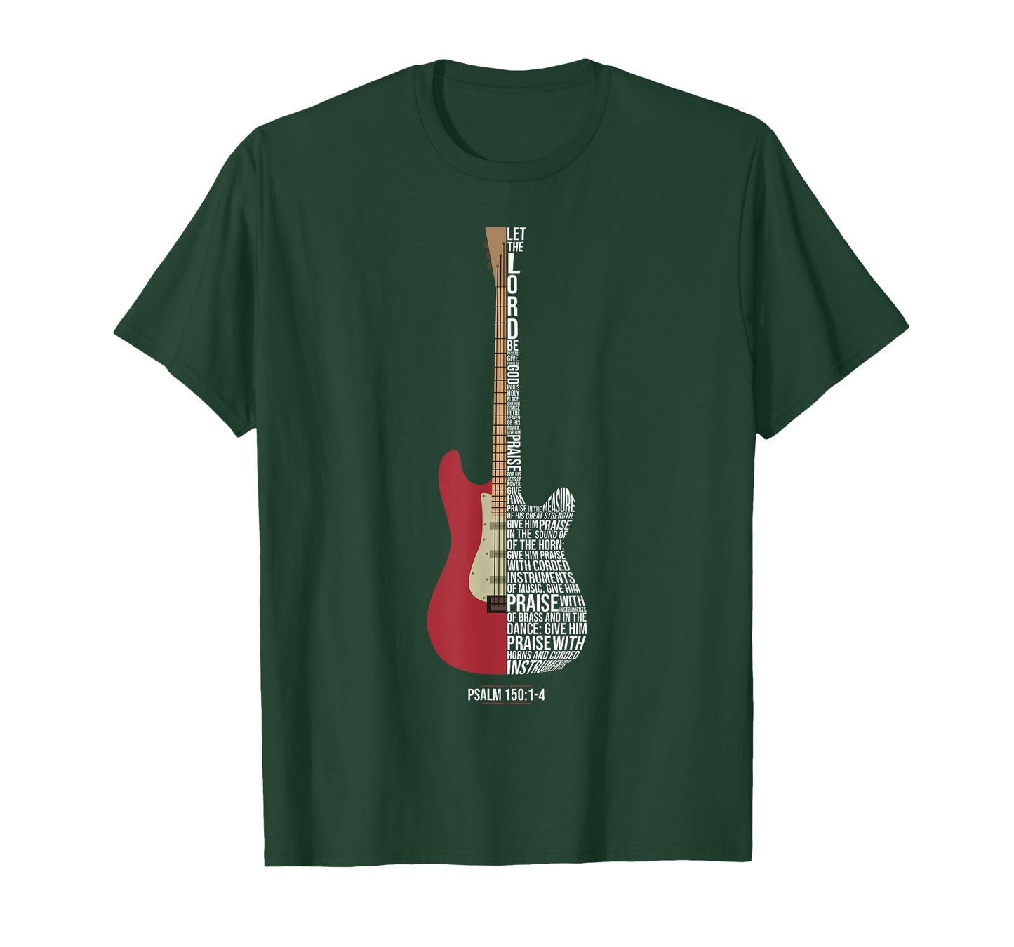 Praise him with strings - Psalm 150 - Electric Guitar Player T-Shirt