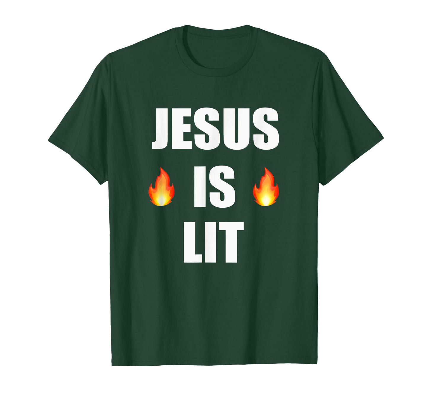 Jesus Is Lit Tshirt Christian Tee Shirt T-Shirt