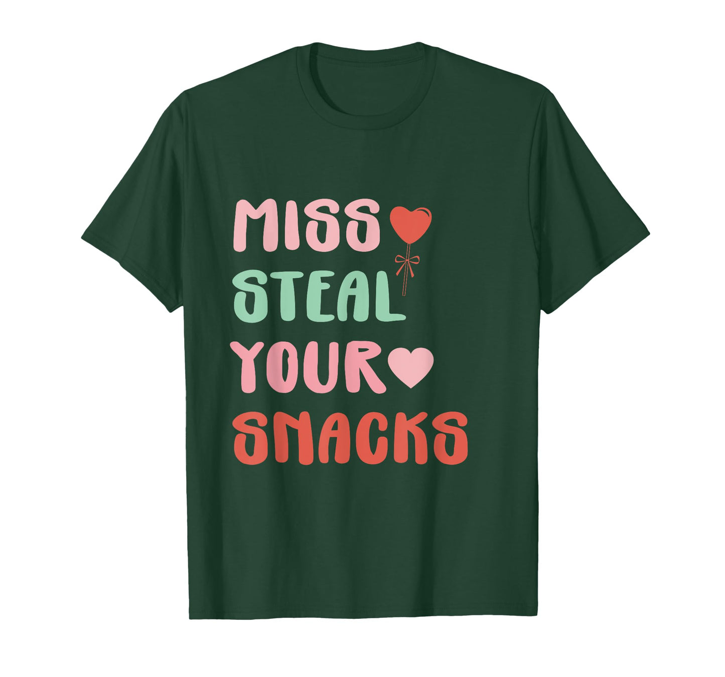 Miss Steal Your Snacks Funny Goovy Hungry Food T-Shirt