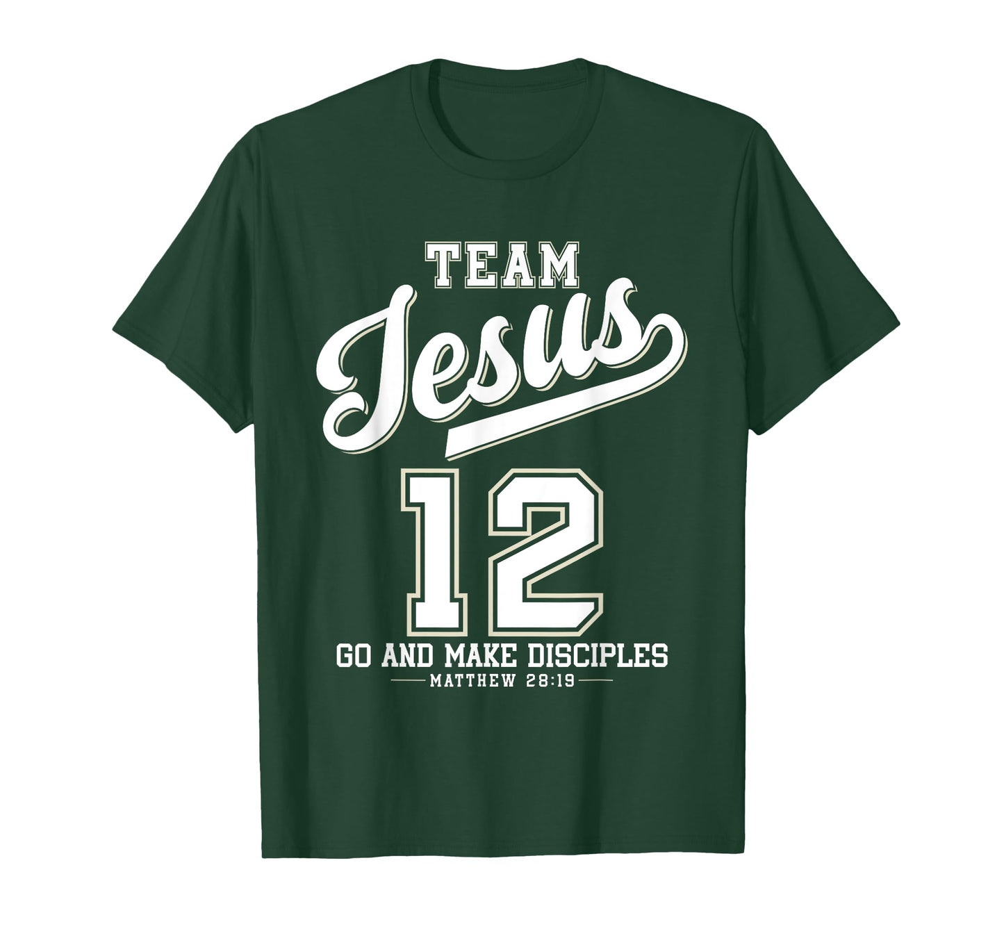 Jesus Baseball Team Jesus Christian Matthew 28:19 Verse T-Shirt