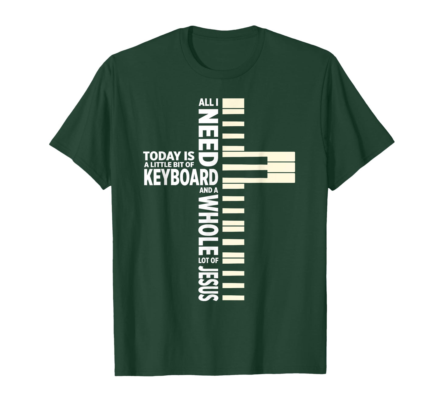 Christian Keyboard Musician Jesus Band Lover T-Shirt