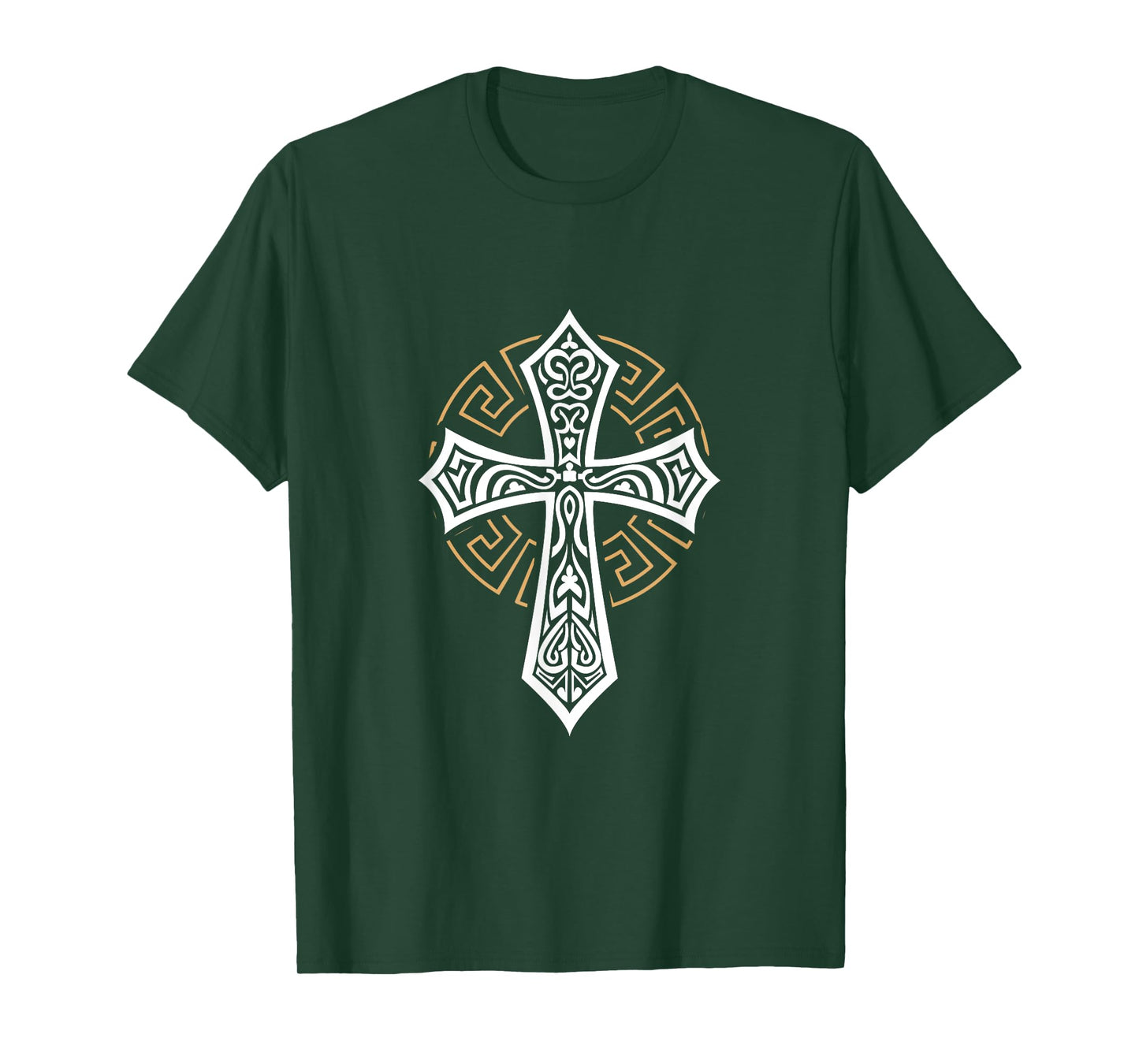 Tribal Cross Crucifix Religous Christian Catholic T-Shirt