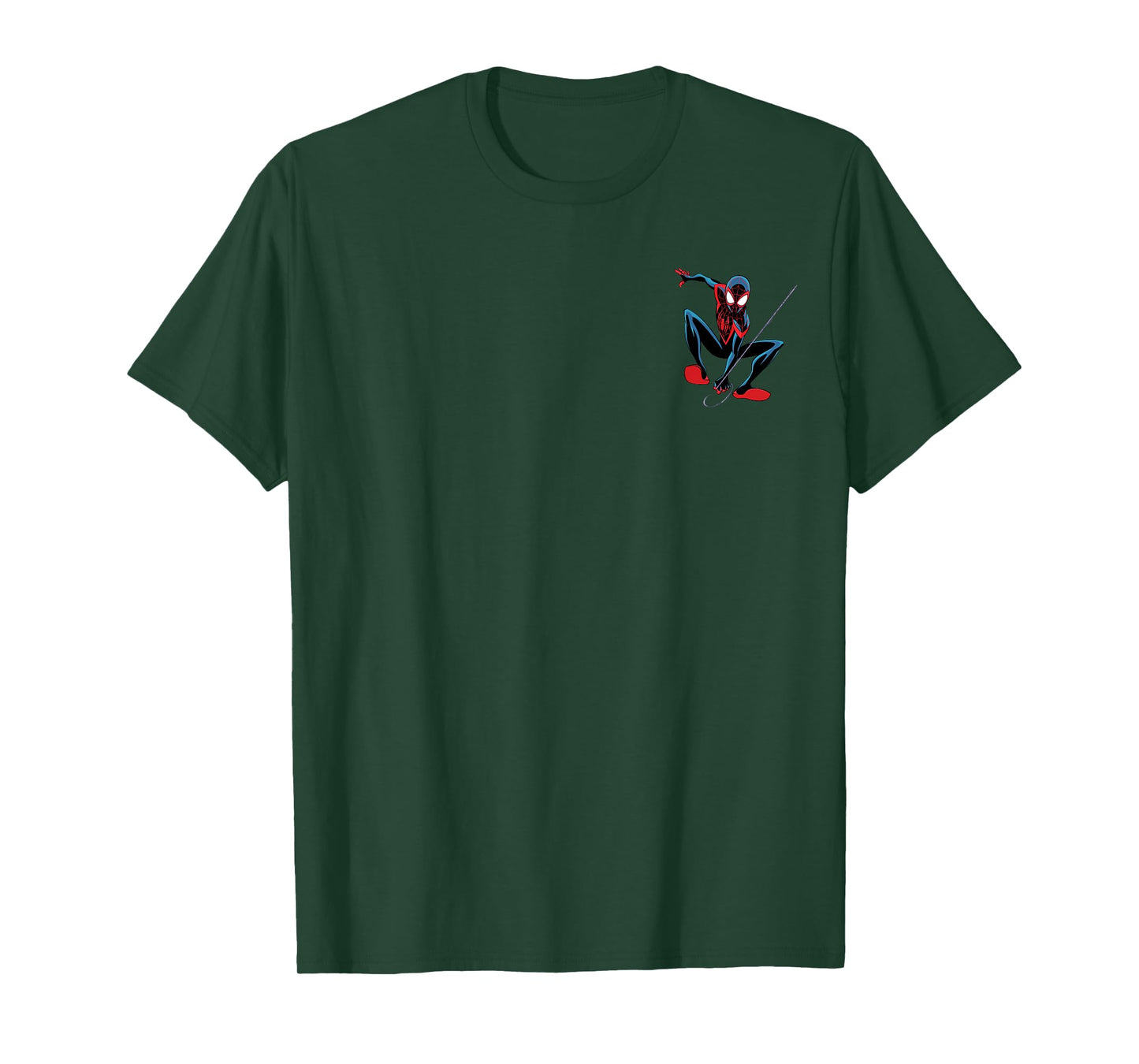 Marvel Super Heroes Miles Morales Spider-Man Pocket Art T-Shirt - T-Shirt | Forest