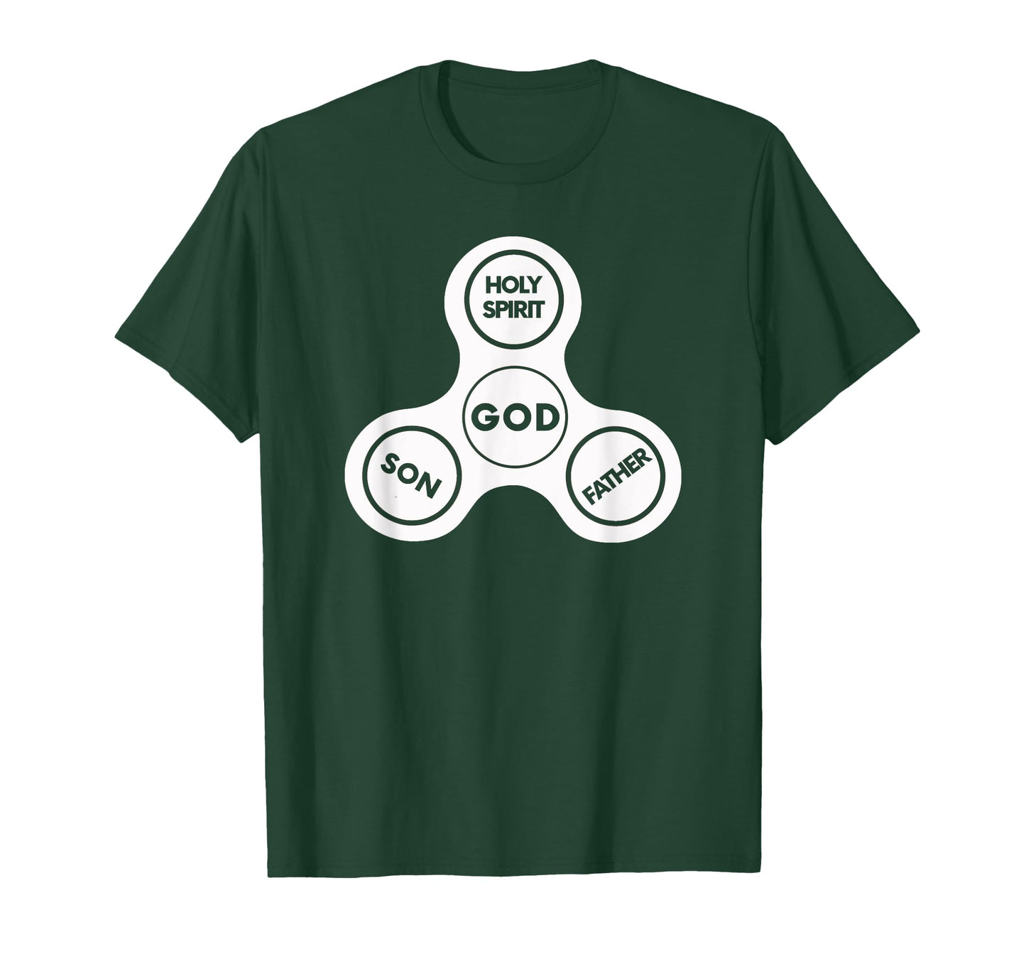 HOLY TRINITY Christian Fun Fidget Spinner God Bible T-Shirt T-Shirt