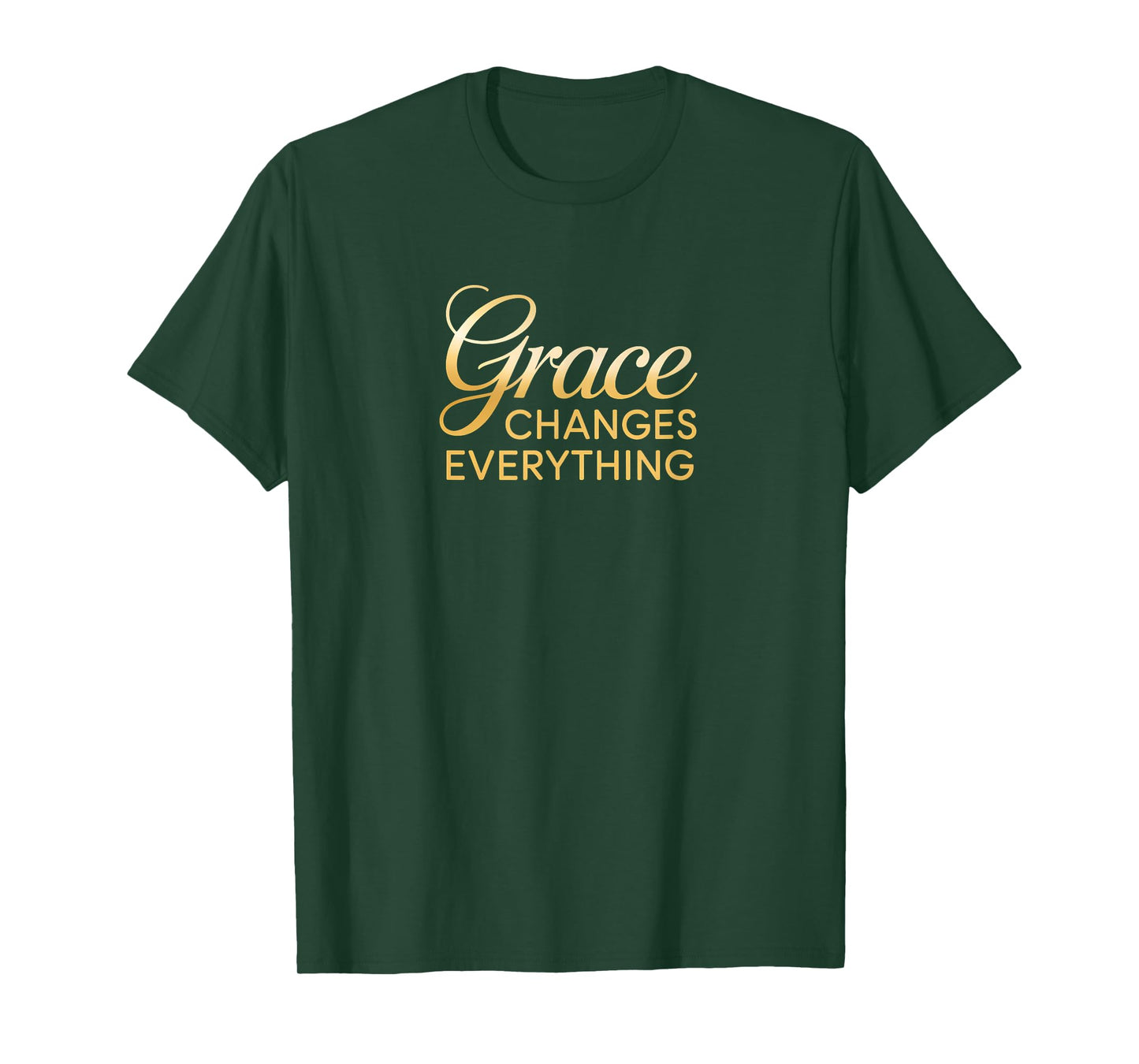 Grace Changes Everything Inspirational Christian Design T-Shirt