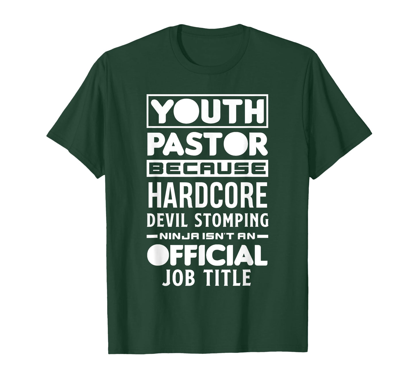 Youth Pastor Because Devil Stomping Ninja Funny Youth Pastor T-Shirt