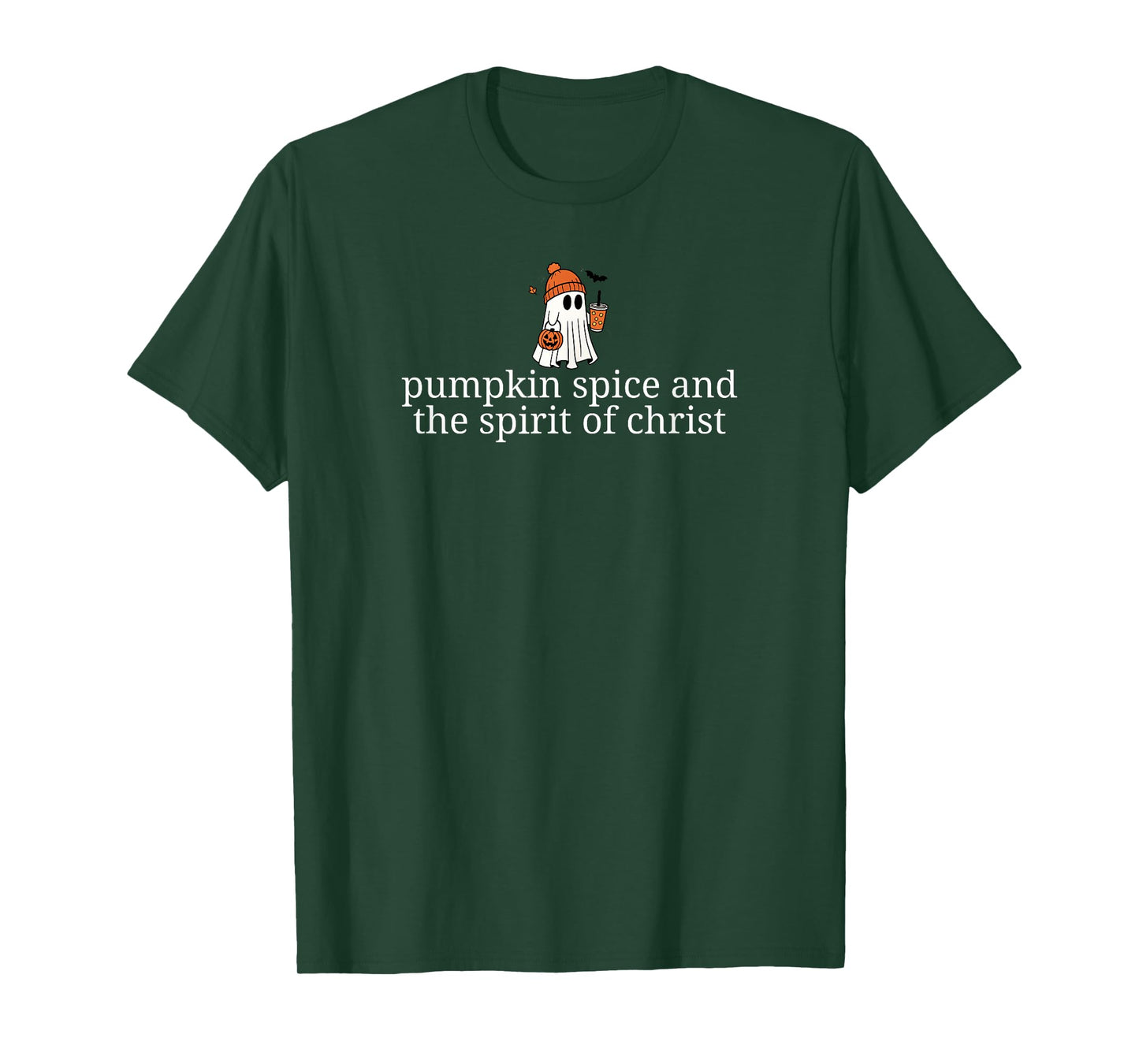 Christian Halloween Cute Fall Ghost Pumpkin Spice Coffee T-Shirt
