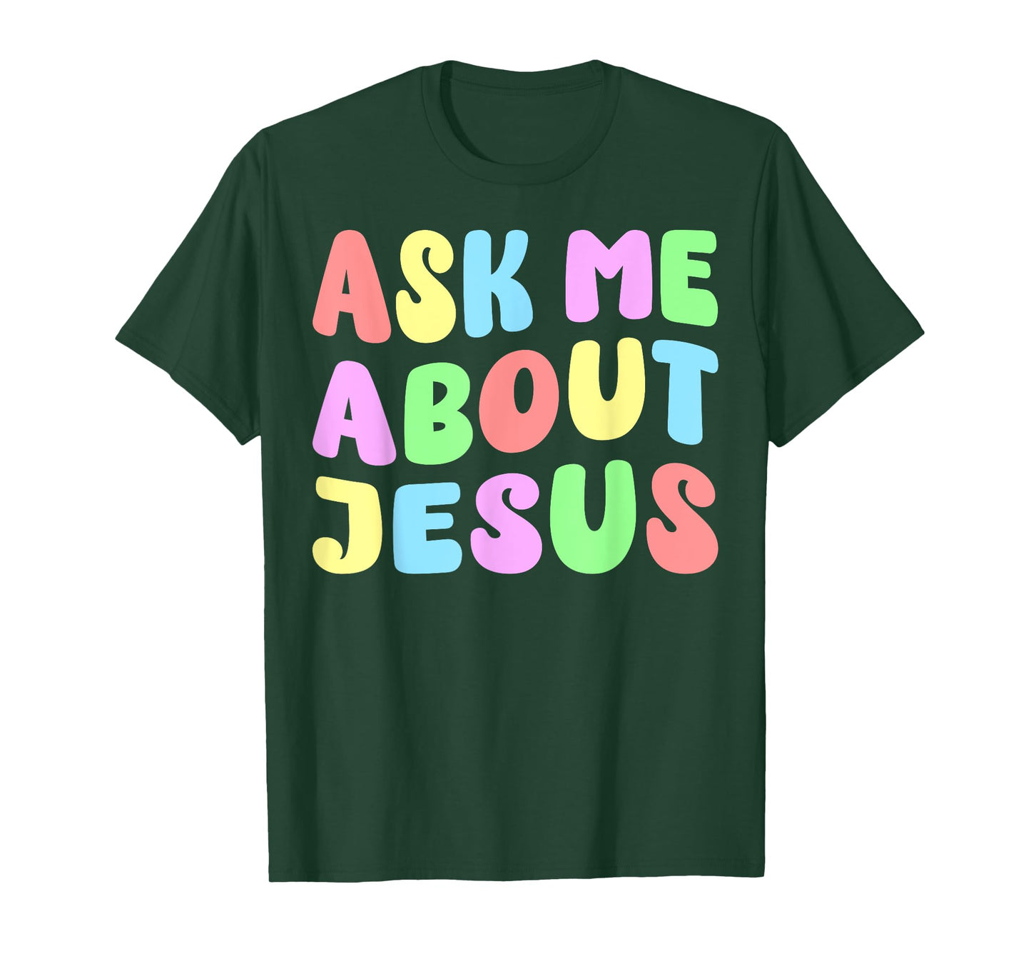 Ask Me About Jesus | Christian Believer Faith God Retro T-Shirt