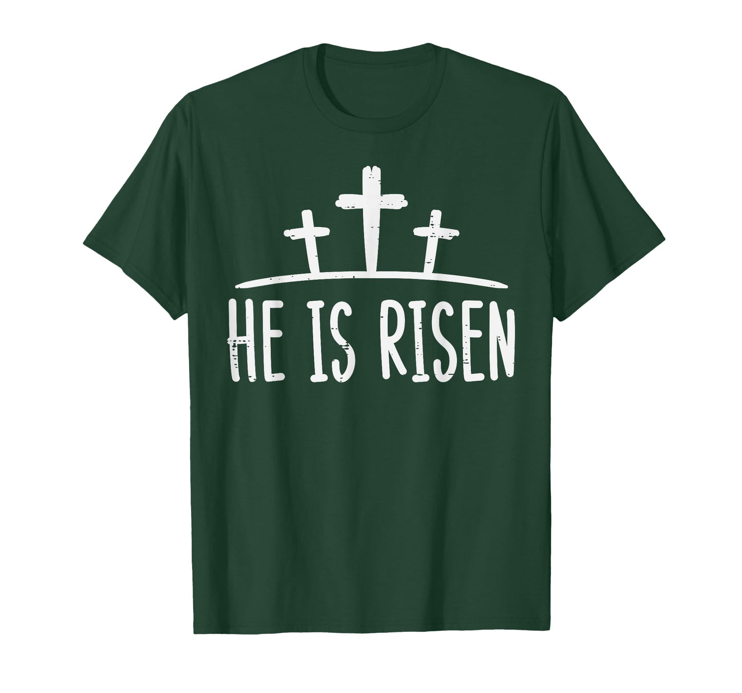 Easter He Is Risen Cross Religious Christian Men Women Kids T-Shirt