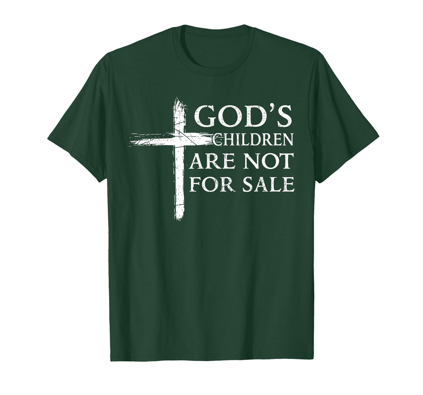God's Children Are Not For Sale Cross Christian T-Shirt