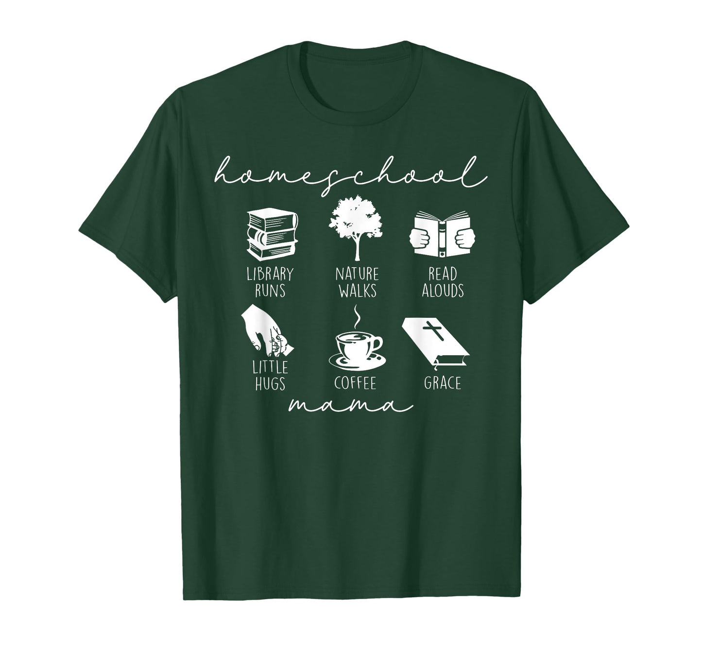 Christian Homeschool Mama Basket Nature Homeschool Mom T-Shirt