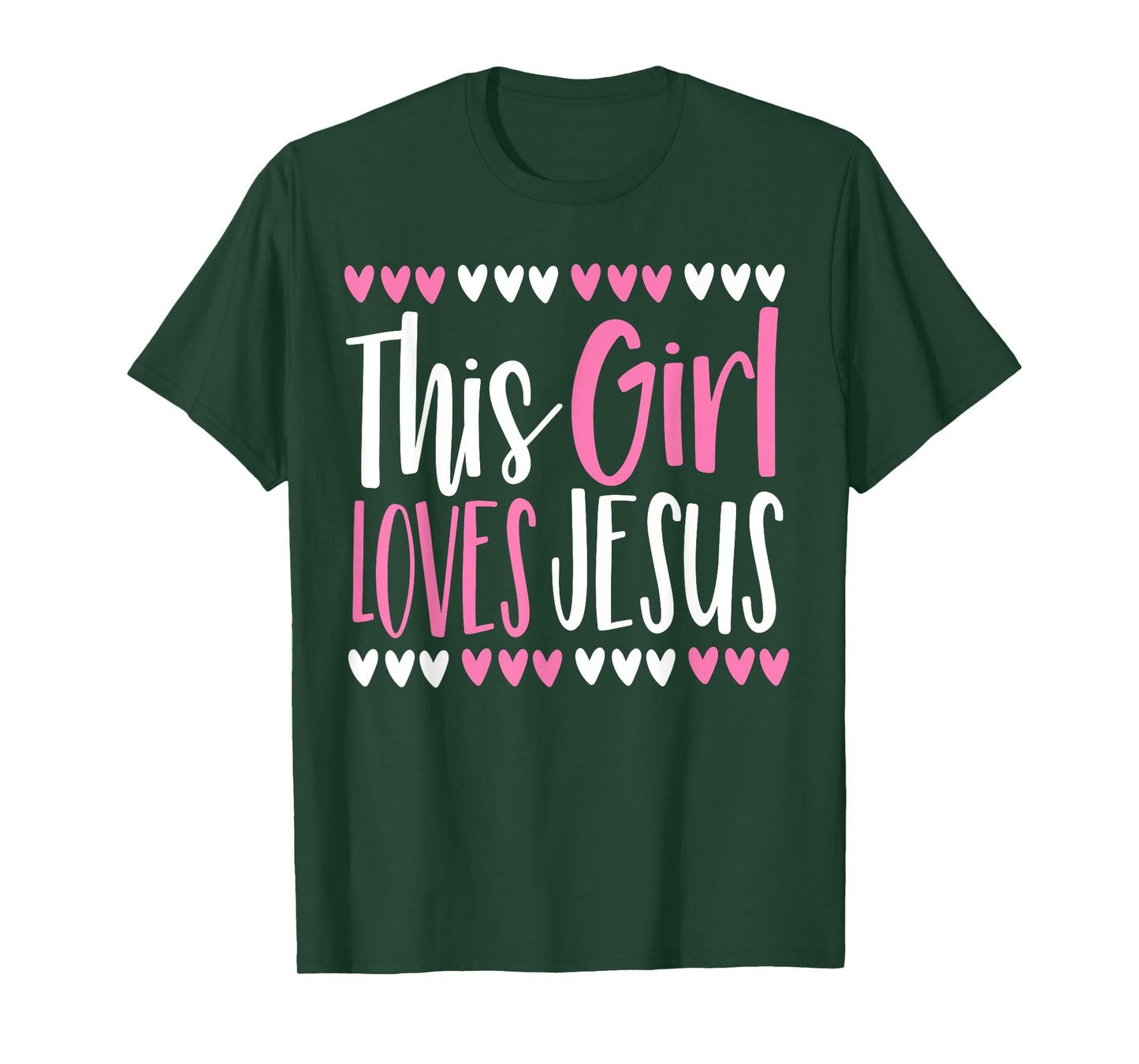 This Girl Loves Jesus Christian Women Kids Teen God Faith T-Shirt