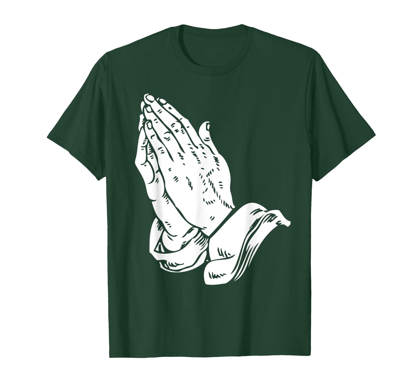 Praying Hands T Shirt - Cool Christian religious Jesus tee T-Shirt
