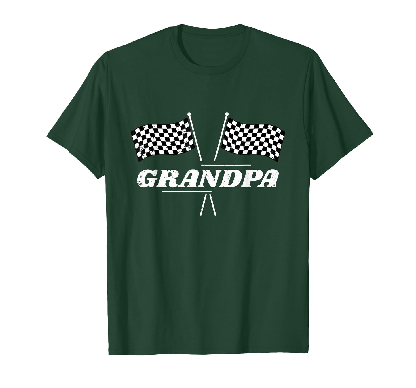 Pit Crew Grandpa Racing Car Family Matching Birthday Party T-Shirt