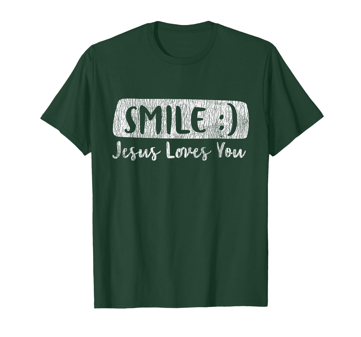 Vintage Smile Loves You Jesus Religious Faith Christian Gift T-Shirt