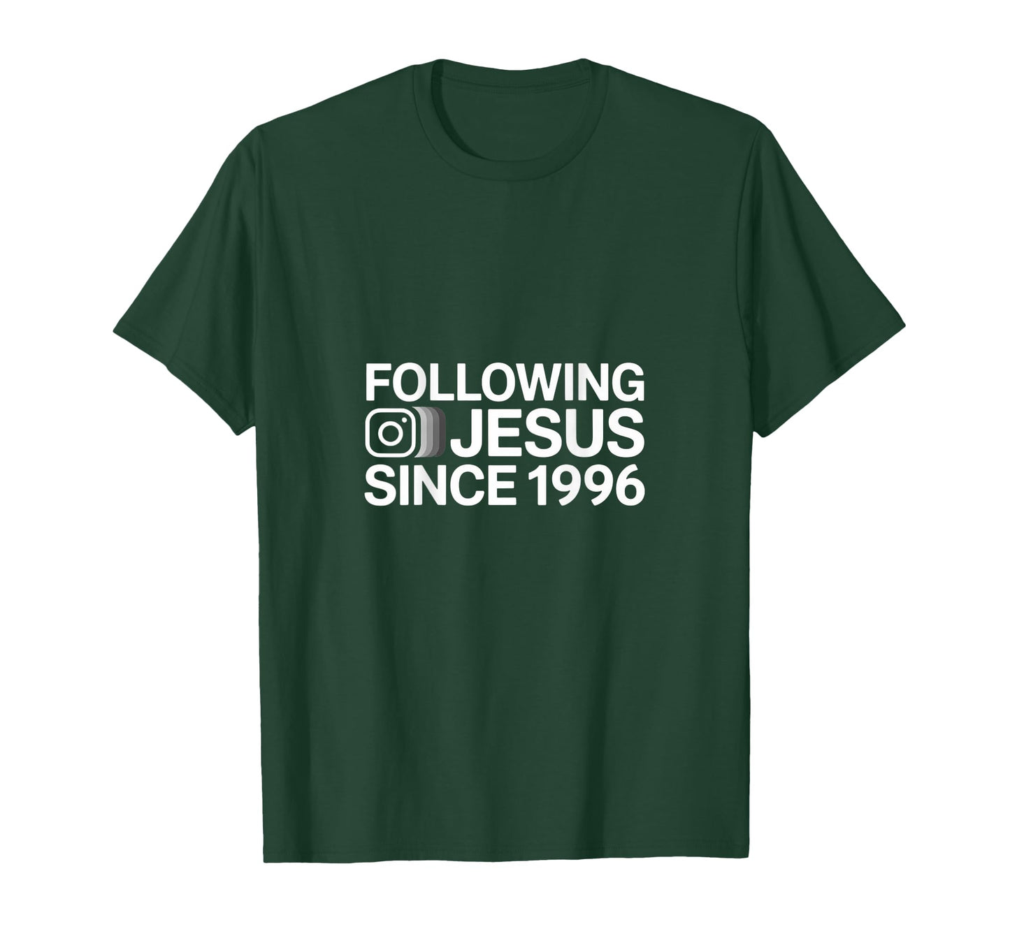 Following Jesus Since 1996 Christian Faith T-Shirt