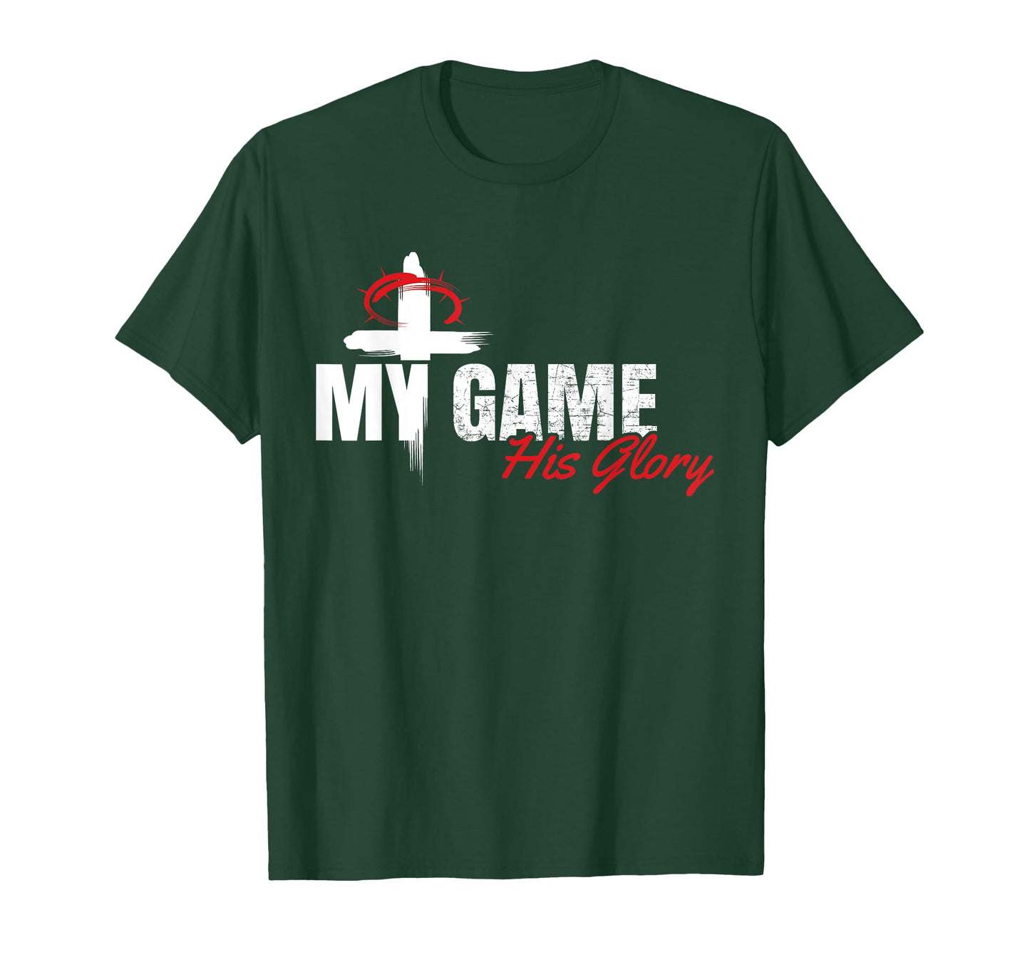 My Game His Glory Jesus Christian Athlete Gift T-Shirt T-Shirt