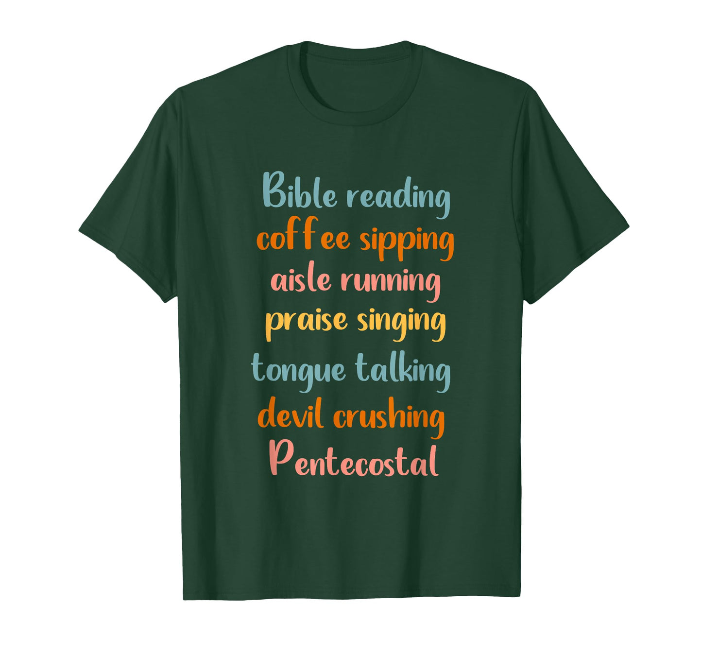 Pentecostal Apostolic Coffee Lover Woman Christian Sister T-Shirt