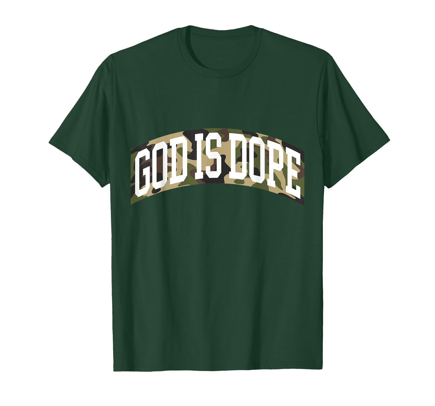"God Is Dope" Camo Bible God Faith Church Christian T-Shirt