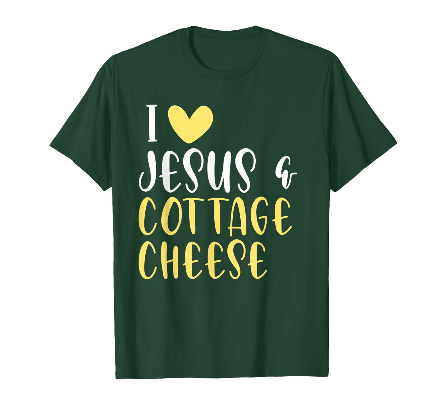 Cottage Cheese Lovers Food Jesus Funny Women Men T-Shirt