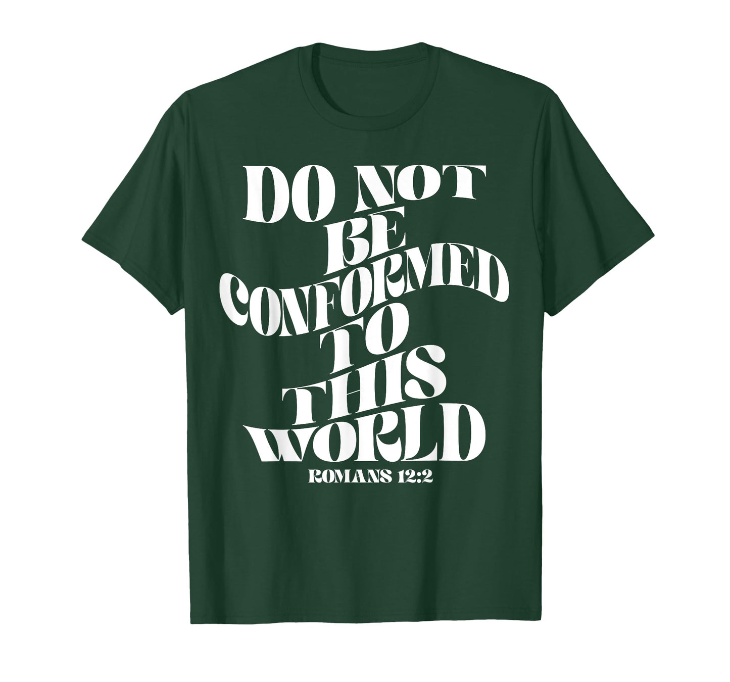 Retro Groovy Faith Romans 12 2 Do not be conformed to this w T-Shirt
