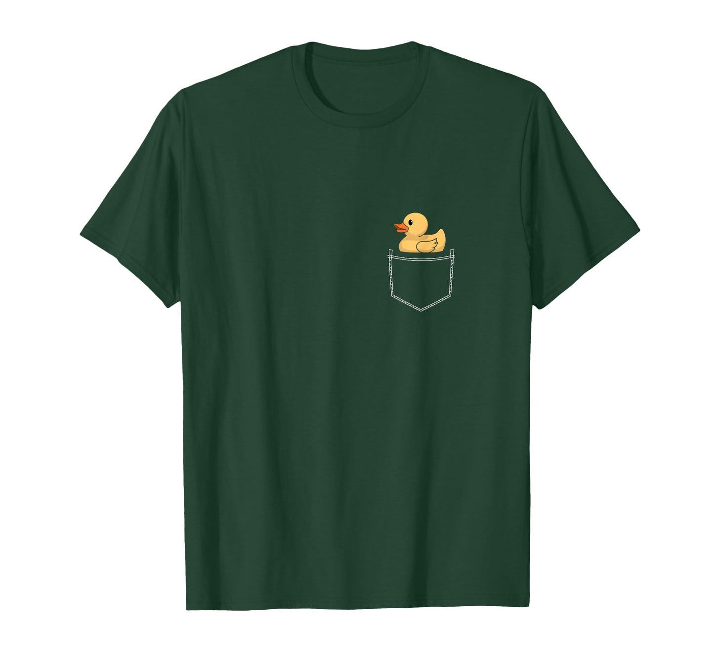 Rubber Ducky Funny Duckie Yellow Rubber Duck In Pocket T-Shirt