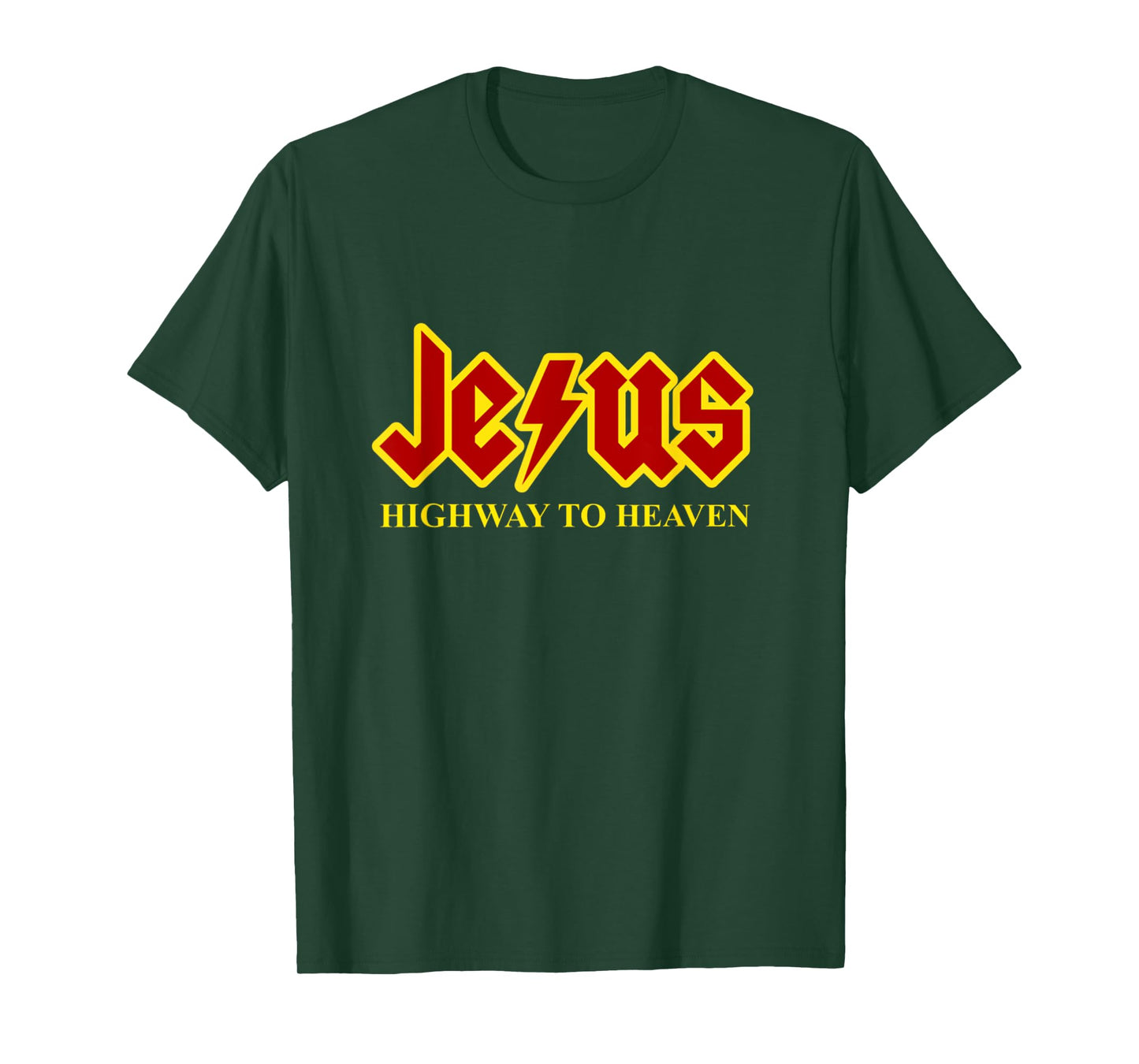 Jesus Highway To Heaven Funny Christian T-Shirt