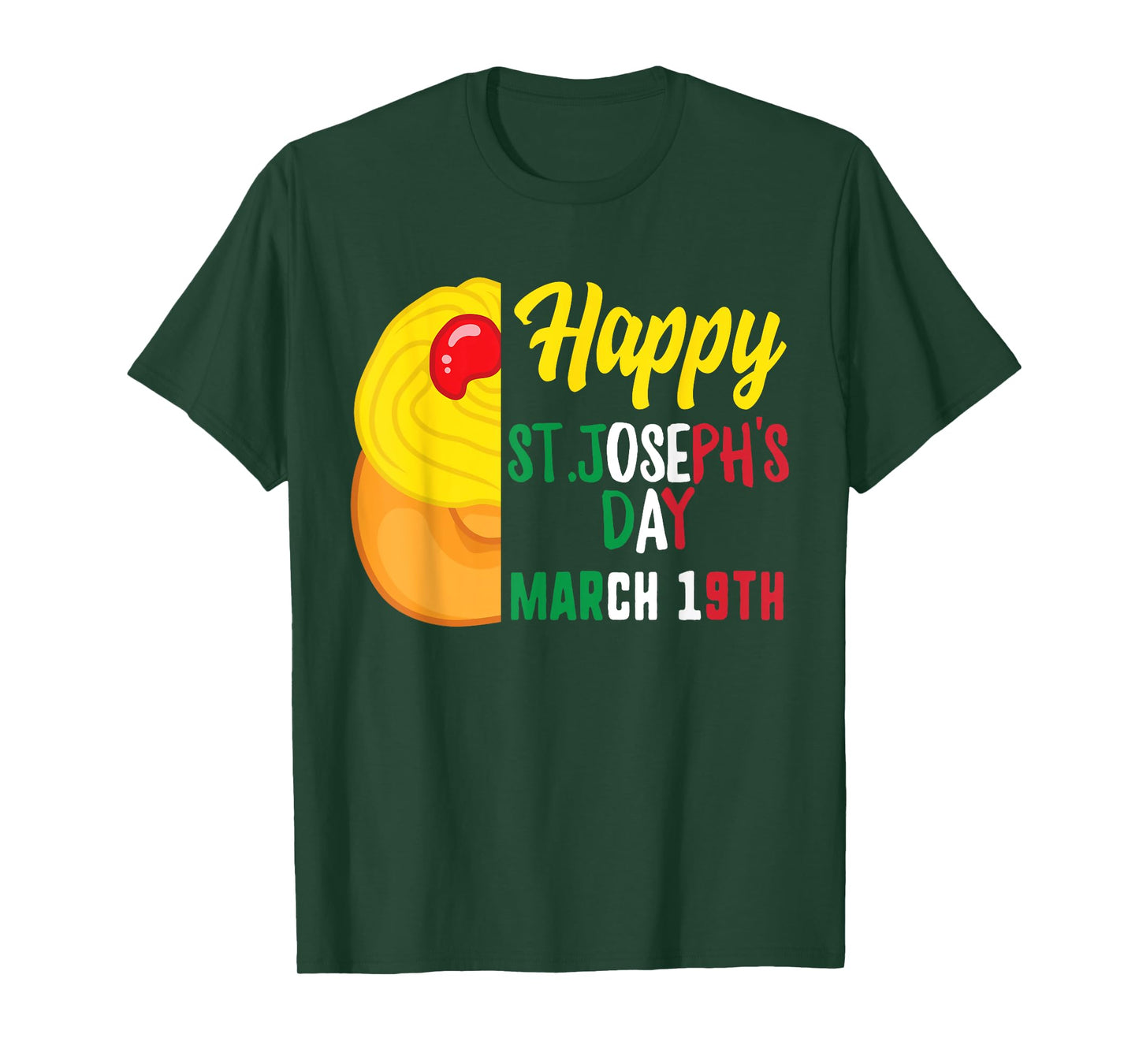 Happy Saint Joseph's Day Jesus Catholic Sfingi March 19th T-Shirt