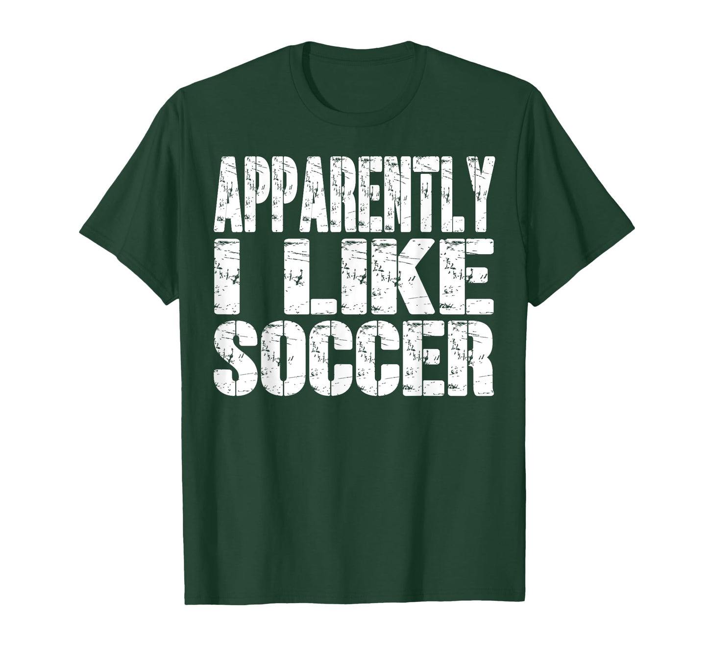Retro Apparently I Like Soccer Funny Sports Lovers Funny T-Shirt