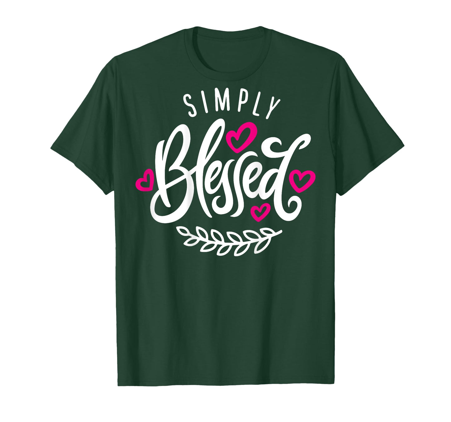 Blessed Beyond Measure Simply Blessed Blessing ART ON BACK T-Shirt